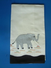 #Elephant Guest Towel#