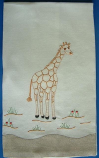 #Giraffe Guest Towel#