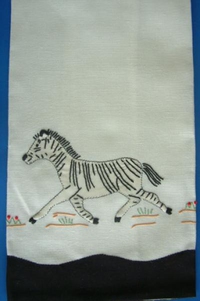 #Zebra Guest Towel#