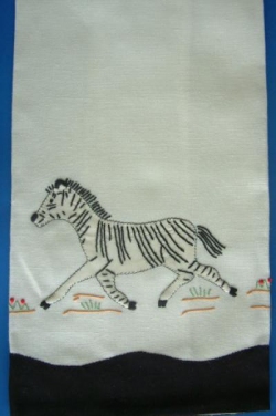 Zebra Guest Towel